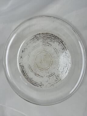 Vintage Glasbake 245-2 Clear Glass Pie Plate 9” Oven Bakeware Made in USA